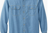 Boulder Creek by King size Men’s Big & Tall Long Sleeve Denim and Twill Shirt