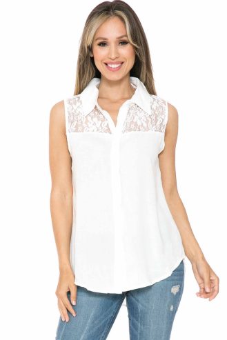 SOLID LACE LOOSE FIT SUMMERTOP