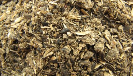 Sunflower meal for animal feed